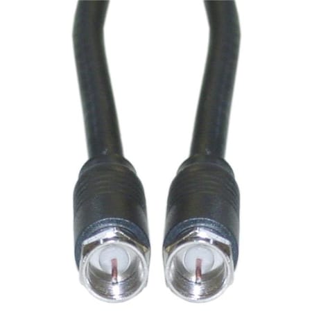 Cable Wholesale Cable Wholesale 10X4-01103 Black F-Pin RG6 Coaxial Cable & F-Pin Male; UL Rated - 3 ft. 10X4-01103